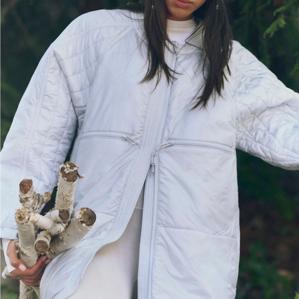 White Quilted Women's Jacket